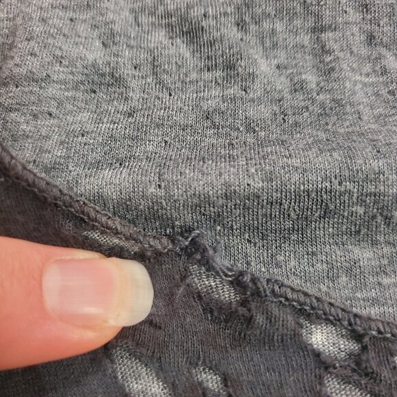 Hard Tail Womens Asymmetric Grunge Tank Top Size L Gray Alternative Steampunk - Picture 10 of 14